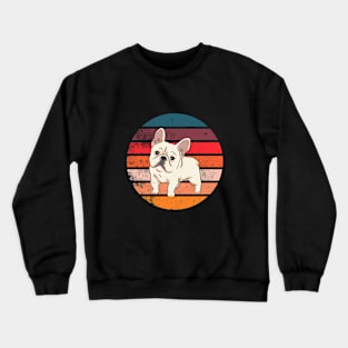 Vintage Sunset Retro Bulldog Crewneck Sweatshirt